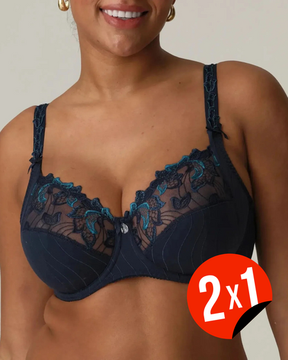 Soutien de renda com aros e push up para maior apoio (OFERTA 2X1)