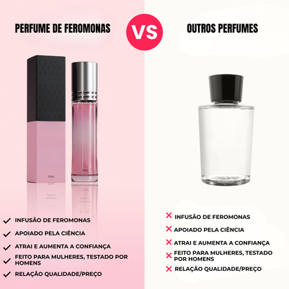 Perfume de Feromonas para Mulheres com Fragrância Sedutora e Apresentação Elegante 10ml (OFERTA 2X1)