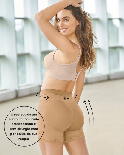 Calcinha Modeladora Tipo Short Controlo da Barriga e Elevação das Nádegas (OFERTA 2X1)