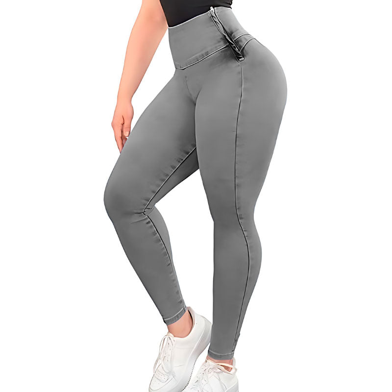 Calças de compressão apertadas para o abdómen