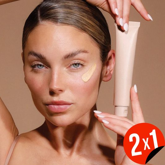 Natural Coverage Liquid Foundation Uniformiza o Tom e Realça a sua Beleza (OFERTA 2X1)
